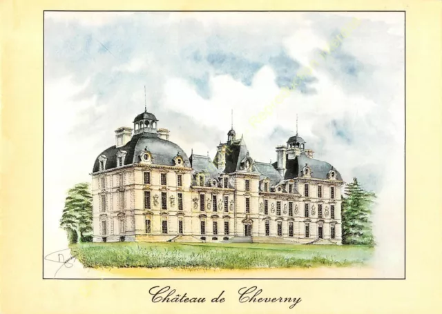 CP Postcard Illustration MICHEL PERREARD château de Cheverny