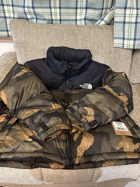 The north face camo 1996 retro nuptse puffer jacket coat BNWT XL RRP £300