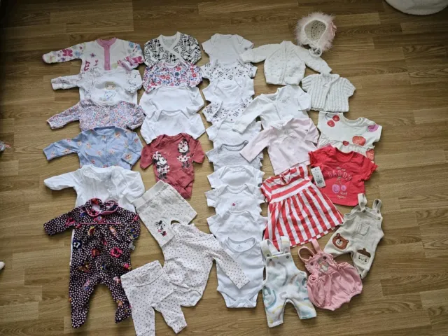Baby Girl Girls 🩷 Clothes Bundle  Tiny Baby Newborn First Size Up To 1 Months
