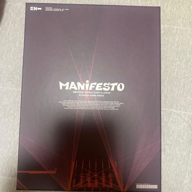 ENHYPEN MANIFESTO KYOCERA First Limited Edition Blu-ray $355.42