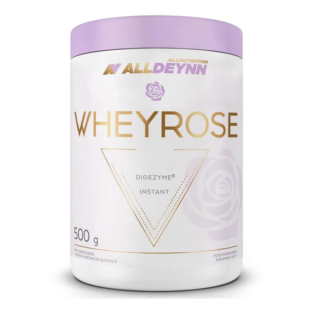 (57,80 EUR/kg) Alldeynn Wheyrose Protein 500 g proteine in polvere frullato BCAA Fitness