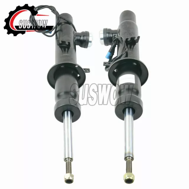 Pair Front Shock Air Struts Assys w/ EDC for BMW X5 F15 F85 X6 F16 F86 xDrive50i