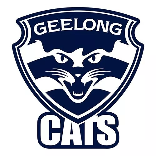 Official AFL Sticker Geelong Cats Logo 19cm(H) x 18cm(W) - Tracked Delivery