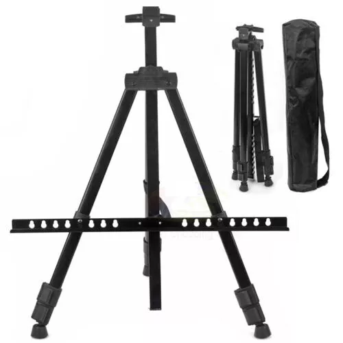 Adjustable Artist Aluminium Alloy Tripod Painters Easel Poster Carry Bag USA