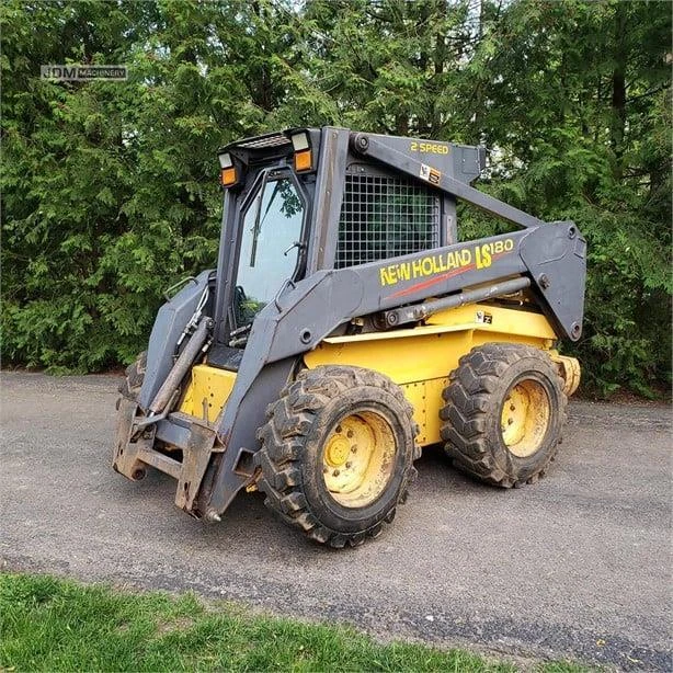 2001 New Holland Ls180 Cab Heat Wheeled Skid Steer New Holland 180