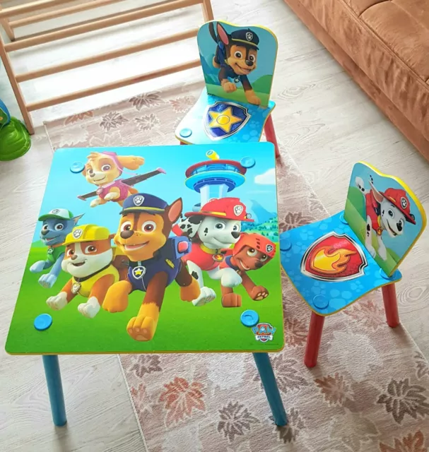 Kindersitzgruppe Kindertisch Set Spieltisch Paw Patrol