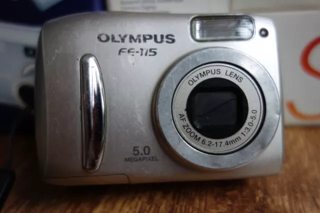 WORKING  Olympus FE-115 5MP Digital Camera   Tested  ###