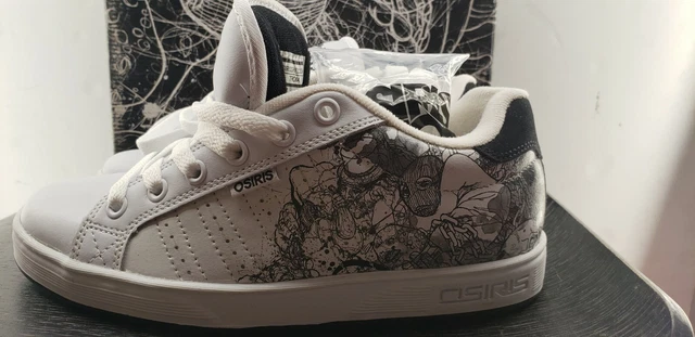 OSIRIS TROMA REDUX Deadman Men's 10 Skate Shoes Tattoo Skull RARE Classic  White £157.12 - PicClick UK