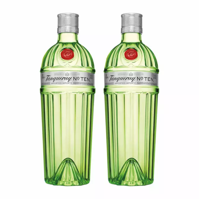 Tanqueray No Ten Destillierter Gin 2er Alkohol, AlkoholFlasche 47.3% 700ml