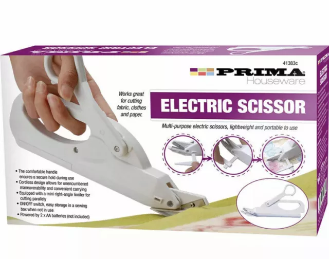 Cordless Electric Scissors Rotary Shear Fabric Cutter Zip Snip NEW -  Without BOX