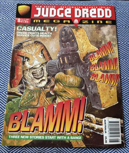 Judge Dredd Megazine Issue #8 October 1995 Compassion Fatigue