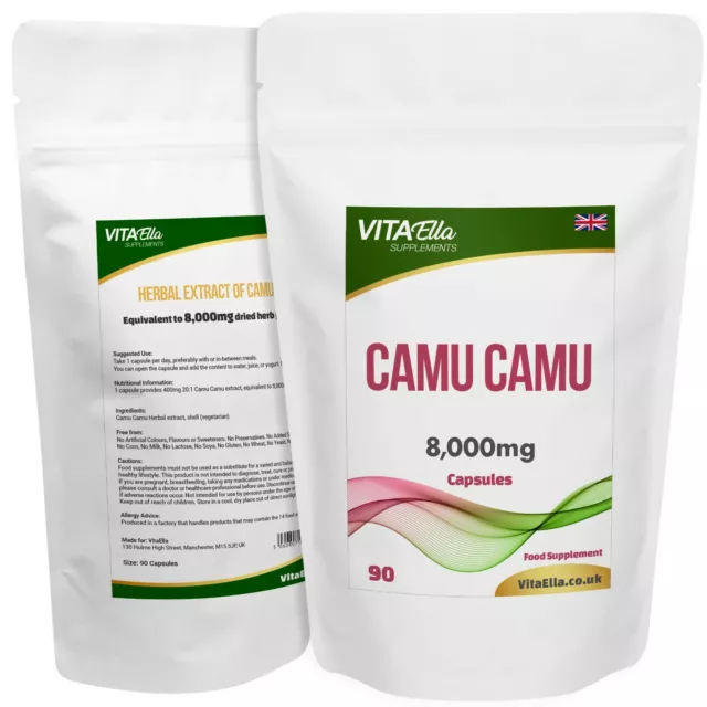 Camu Camu | 8,000mg  Capsules | Powerful Formula | Best Value on Ebay