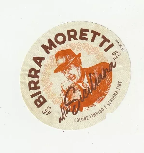 Q1 - Etichetta Birra Moretti alla Siciliana