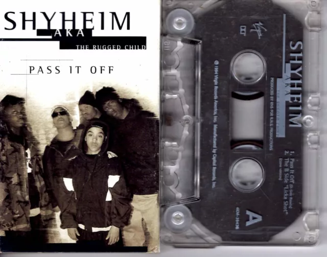 Shyheim Rugged Child Pass It Off 1994 Cassette Tape Single Rap Hiphop R&B