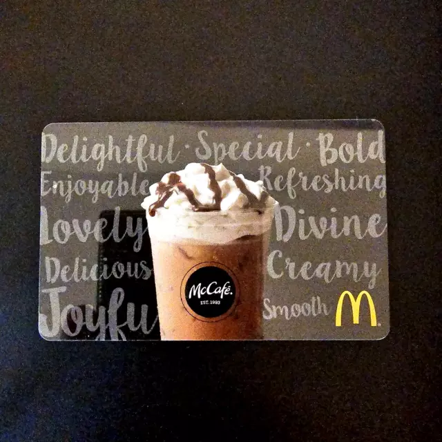 McDonalds McCafe #6145 2017 NEW COLLECTIBLE GIFT CARD $0