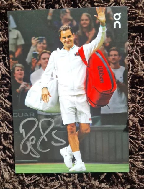 Roger Federer Tennis 1 Original Signierte Autogrammkarte