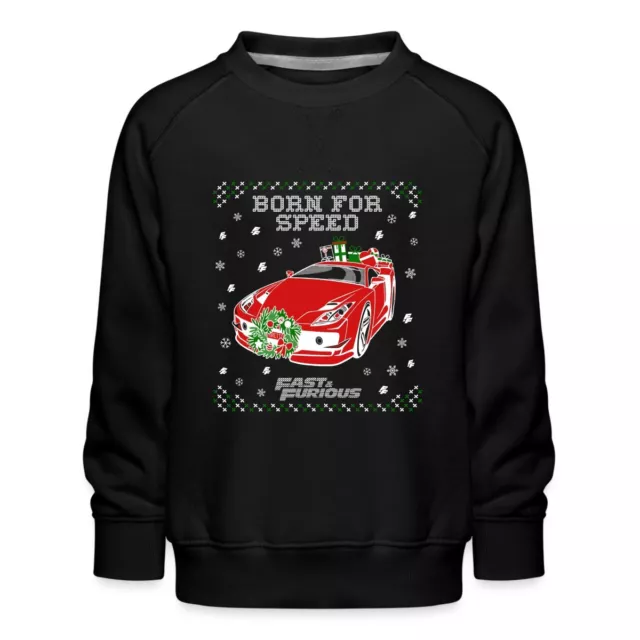 Fast And Furious Born For Speed Ugly Christmas Kinder Premium Pullover