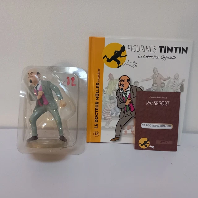 Figurine Professeur Müller N°12 - Tintin édition Moulinsart 2011 - Neuve