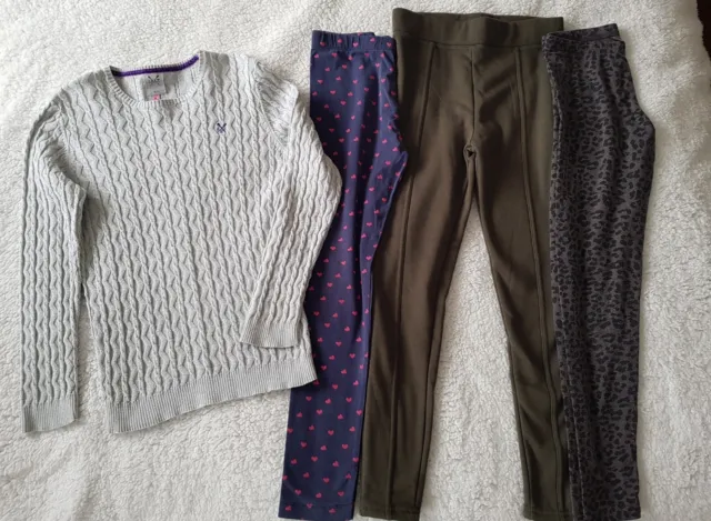 Pacchetto abbigliamento ragazze età 10-11 anni, abbigliamento CREW co maglione + leggings.