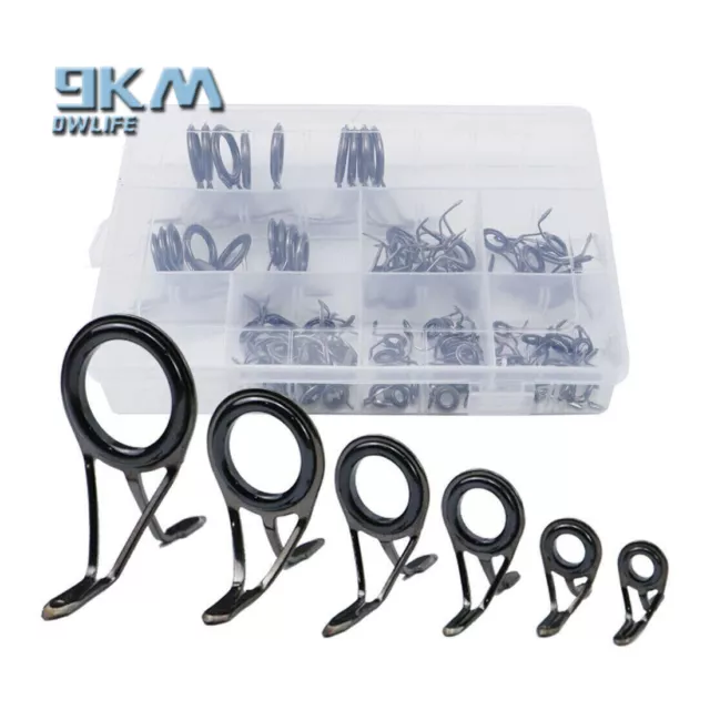 120PCS FISHING ROD Guides Repair Kit Gunsmoke Jigging Sea Saltwater Building  Set $17.81 - PicClick AU