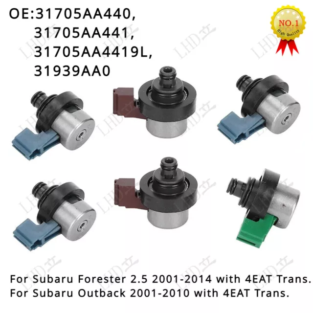 1 Set Transmission Solenoids 31705AA440 For Subaru Forester 2.5 Outback 4EAT~