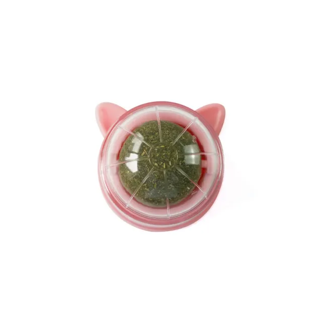 Catnip Mint Ball Rotatable Cat Treat Toys Snack Licking Kitten Pet Molar