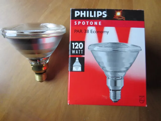 Philips Ampoule Halogène PAR38 IR 100W E27 230V Rouge