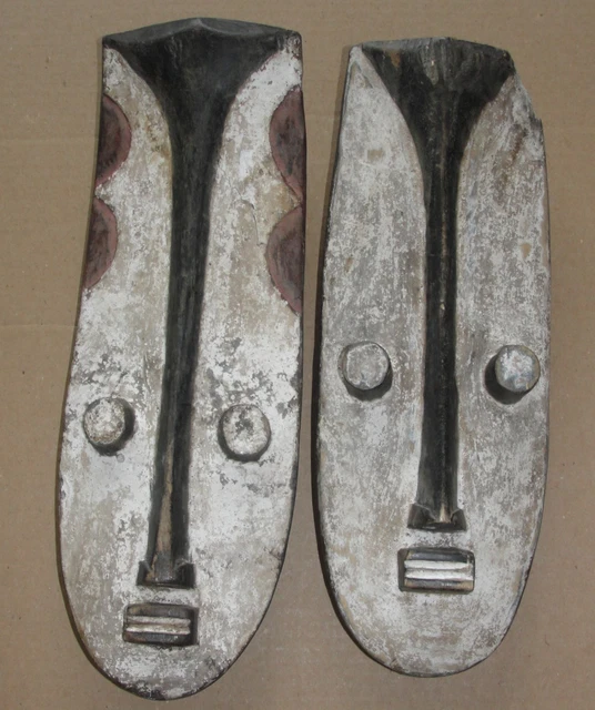 2 Old African Dan Gere Tribal Mask Grebo Kran Wee Wi  Art Baule Kwele Gabon 11