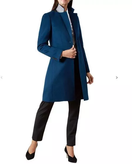 HOBBS TILDA TEAL Wool Coat Smart Looking Wool Coat Size UK 10 Blue Green Kate 150.00 PicClick UK