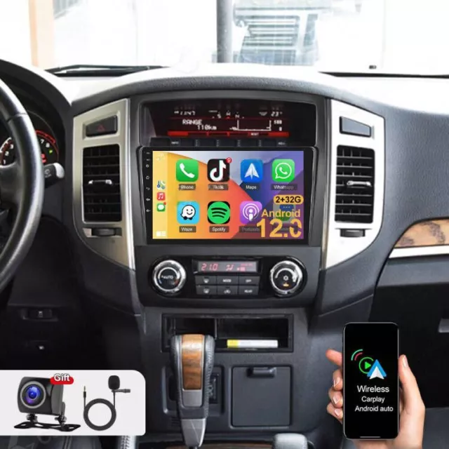 Android 12 Car Gps Stereo Radio Carplay For Mitsubishi Pajero 2006-2014 Rockford