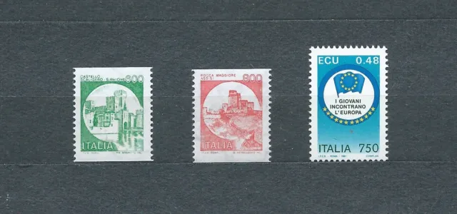 ITALIE - 1991 YT 1905 à 1907 - TIMBRES NEUFS** MNH LUXE