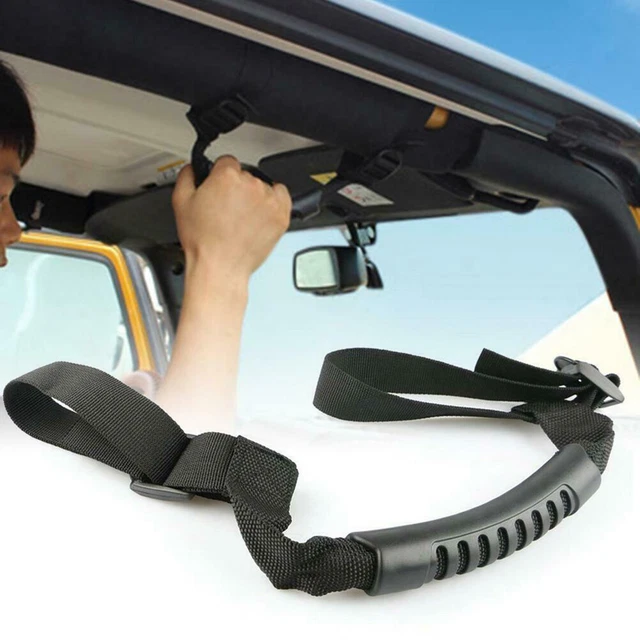 Roll Bar Grab Handles Grip Wide Handle For Wrangler JK JKU TJ Unlimited Black Sg