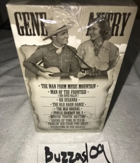 SEALED! GENE AUTRY the Singing Cowboy Collection Boxed Set VHS Original ...