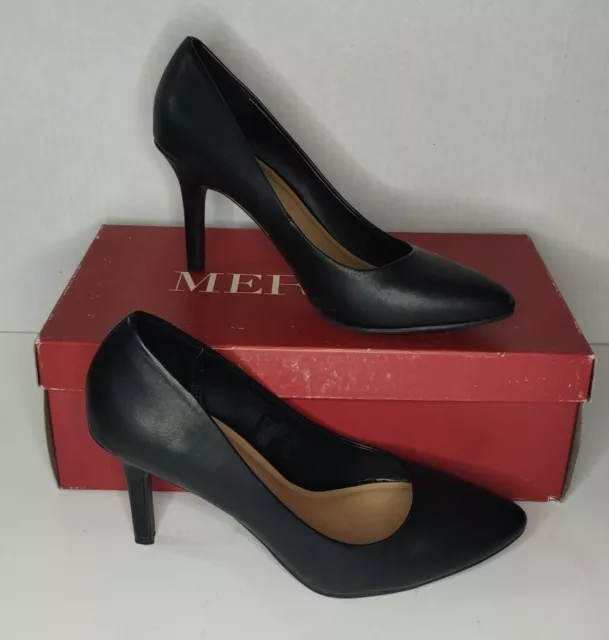 Merona Alexis Womens Black 3.5 in heel shoes Size 7