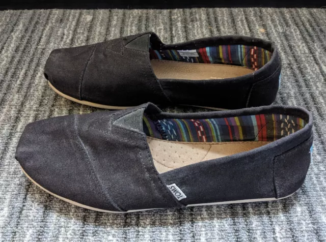 TOMS Classic Canvas Espadrilles In Black