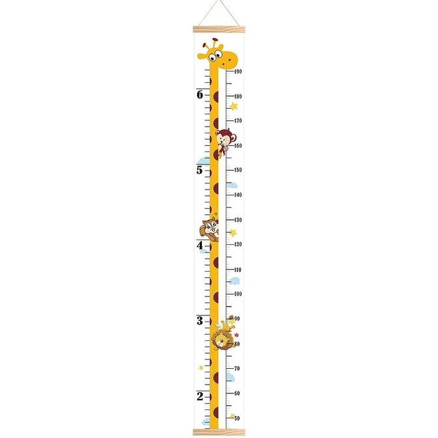 Baby Growth Height Chart, Hanging Ruler Wall Decals for Kids Boys Gi...