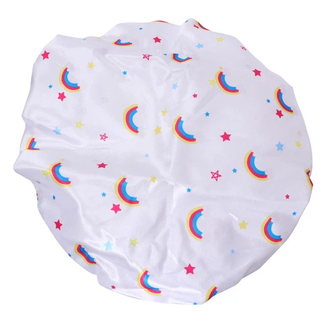 2 piezas gorro de ducha de impresión mujer gorro de baño impermeable protección para el cabello