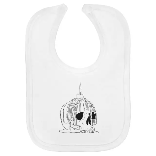 'Skull Candle' Soft Cotton Baby Bib (BI00057725)