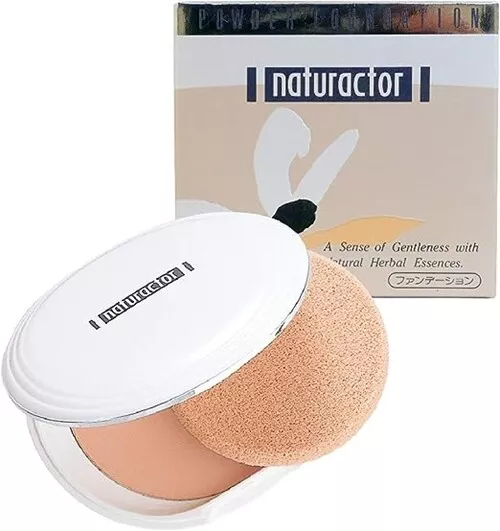 Meiko Cosmetics NATURACTOR Powder Foundation 13g 243 Natural with puff