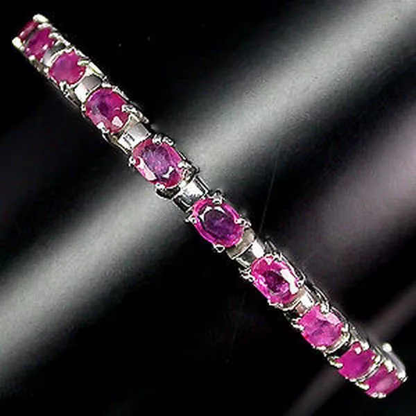 Sublime Bracelet Rubis veritable_Argent 925 sterling silver ruby