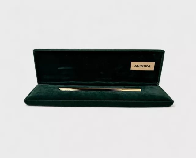 Penna Aurora THESI design ballpoint pen NOS box color oro