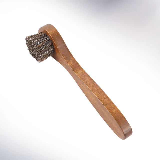 Spazzola per scarpe in legno camoscio crespo applicatore per crema scarpe