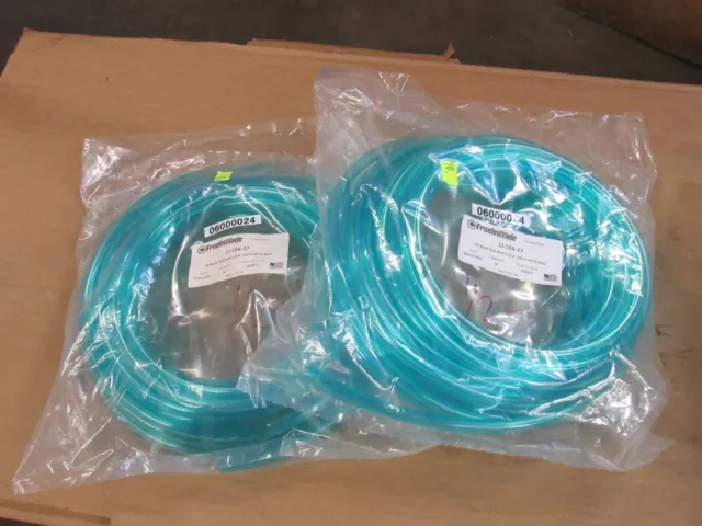 (2) Freelin Wade Polyurethane Tube Tubing 1J166-27 Tr Blue 95A Pur 1/2X.320X50Ft