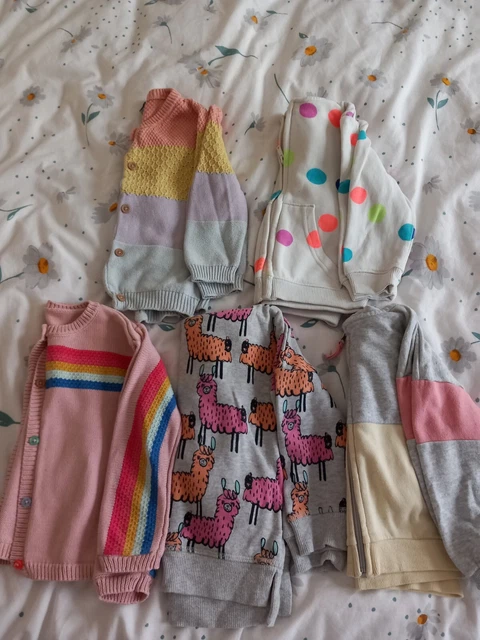 Girls bundle of hoodies and cardigans, Next/Mothercare etc. age 2-3 years