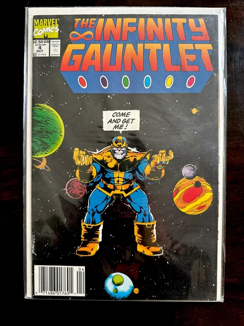 Infinity Gauntlet #4 - VF / NM Marvel Comics 1991 George Perez Thanos Avengers
