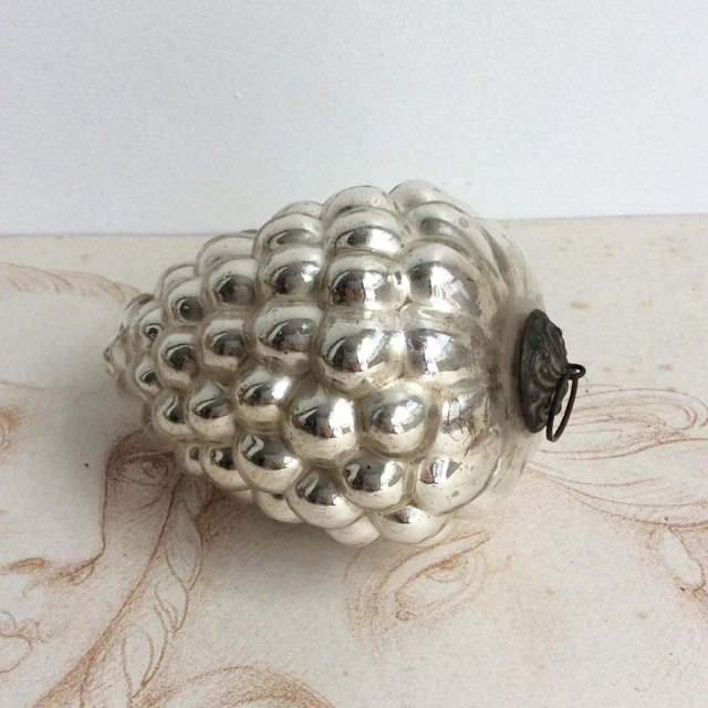 BOULE DE NOËL VERRE STRIÉE | Vessiere Cristaux
