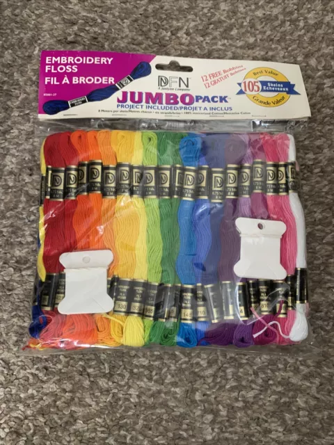Janlynn Janlynn Craft Thread Jumbo-Pack, Multicolor, 105-Pack