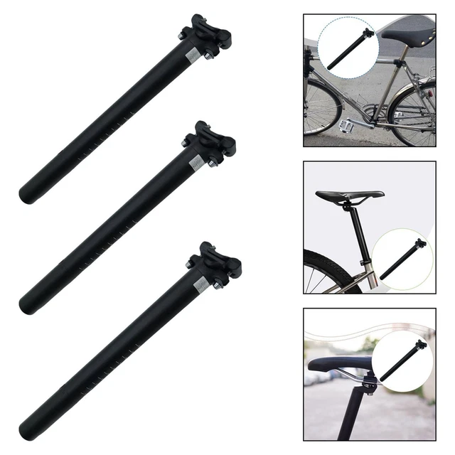 Tige de selle d27.2 alu l300 route/VTT argent marque Atoo - Matériel pour Vélo - Maxi pièces vélo