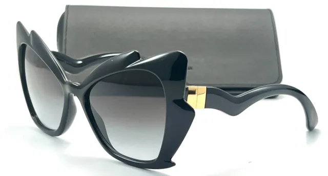 New Dolce & Gabbana Dg6166 501/8G Black Authentic Sunglasses 57-18 140 W/Case