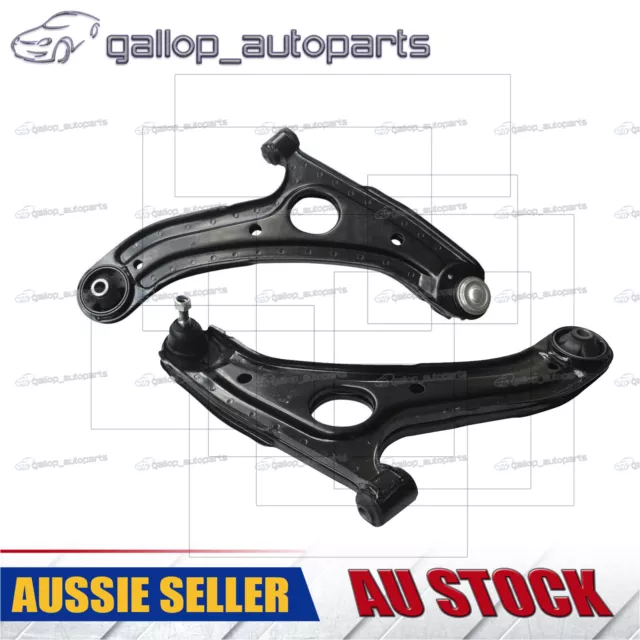 2PCS Front Lower Left Right Control Arms Pair for HYUNDAI Getz BU TB 5/2002 -On